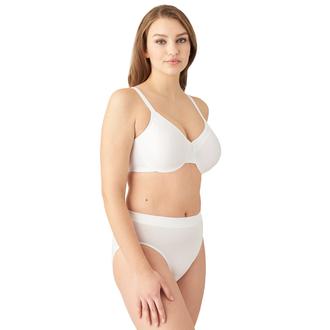 Wacoal Lisse White Soft-cup Bra, Bra, Embroidered Tulle Inserts