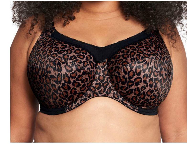Goddess Women's Plus Size Keira Banded Underwire Bra, Dark Leopard, 38H :  : Clothing, Shoes & Accessories
