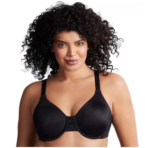 Womens Beauty Back Smoothing Bra, Minimizes Bust Line Up To 1.5, Non Padded  Cups Up To H, 2 Pack-Sheer Quartz/Midnight Black, 36G